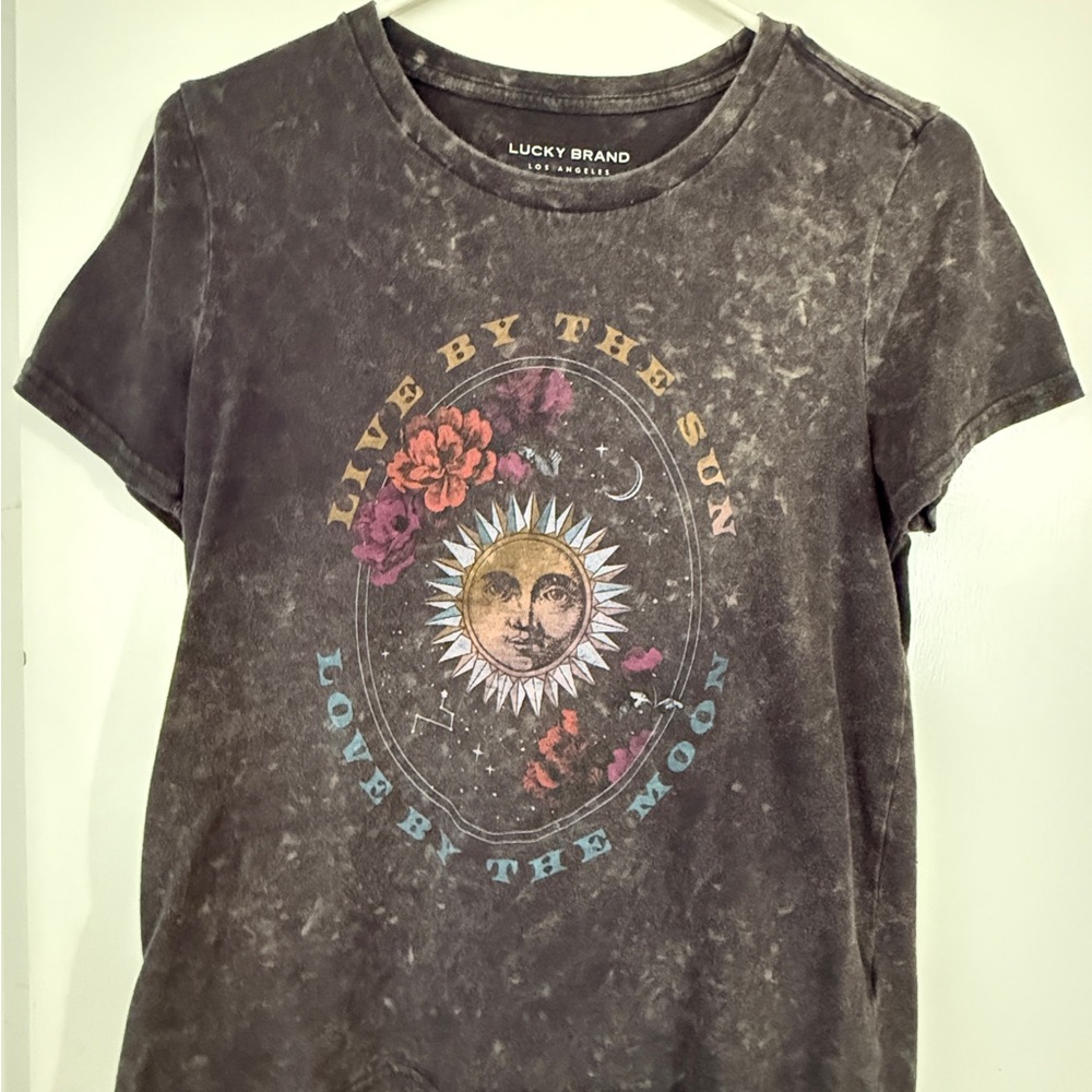 Lucky Brand Women's Black Graphic Tee